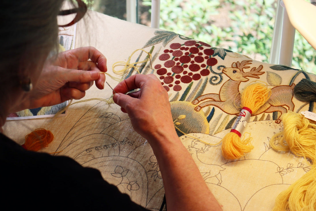 A Masterpiece in the Making – Harriet’s Progress on the Gawthorpe Bed Hanging