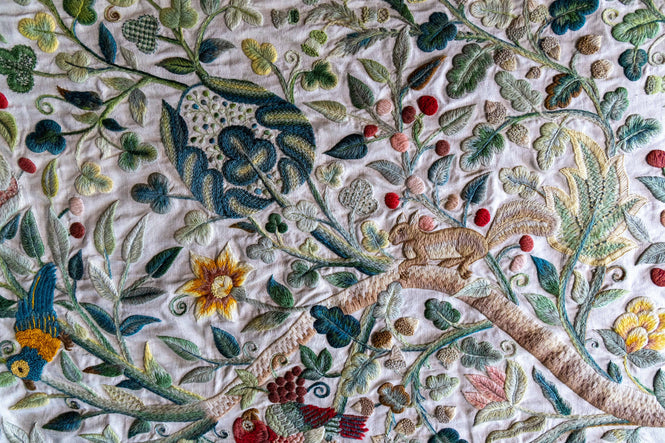 Gawthorpe Bed Hanging - A Crewel Work Masterpiece