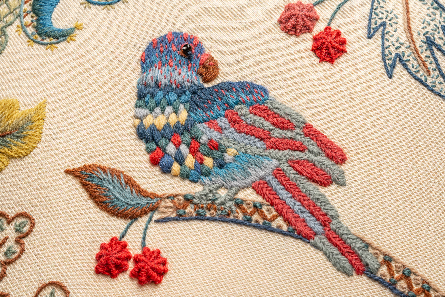 Crewel Embroidery Kit A Strawberry Fair - Melbury Hill Crewel Embroidery Kit A Strawberry Fair - Melbury Hill
