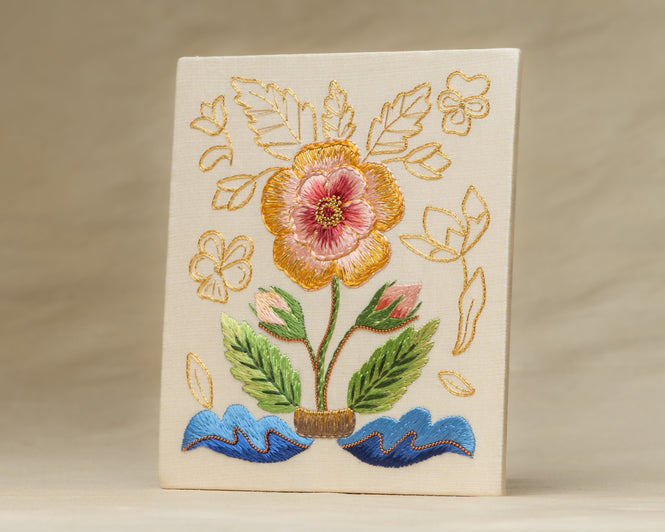 Rocamora Fan - Silk & Goldwork Kit