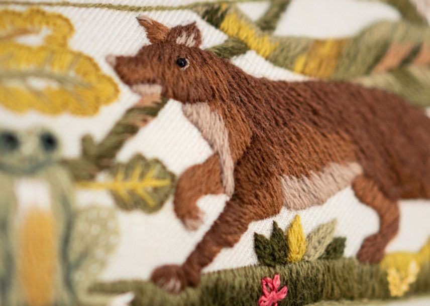 Ophelia's Fox Crewel Embroidery Kit – The Crewel Work Company