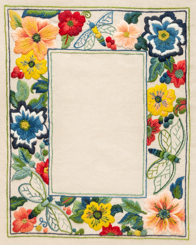 Barcelona Frame - Crewel Work Kit