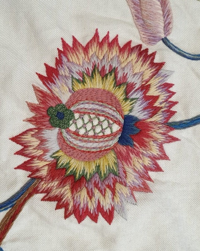 Kit Broderie Smithsonian - Coussin First Lady Bouquet, Modèle 318428, Neuf, Fleurs