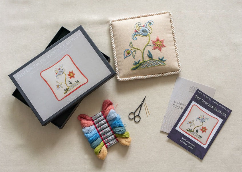 Hip Squares Crewel Embroidery Kit - Beginner Embroidery at Weekend Kits